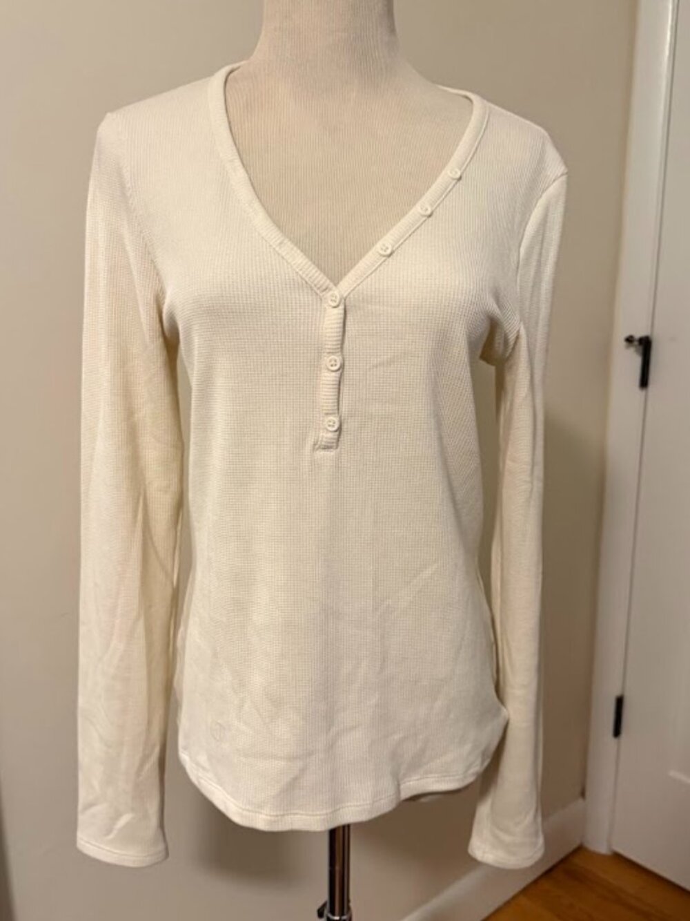 American Eagle Waffle Henley